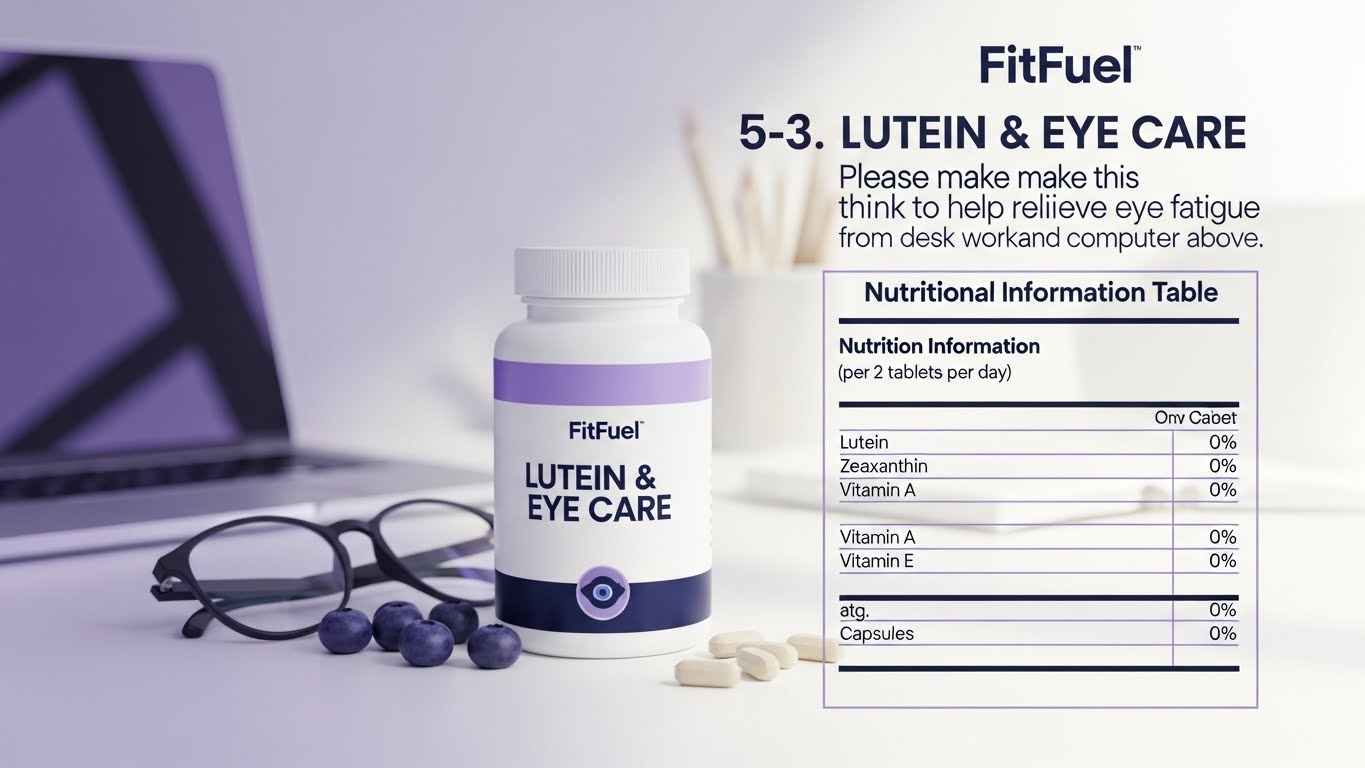 FitFuel ルテイン & アイケア の栄養成分表